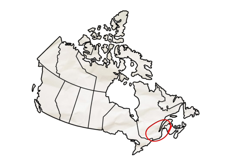 Carte Canada Est - Grand Format Hiver
