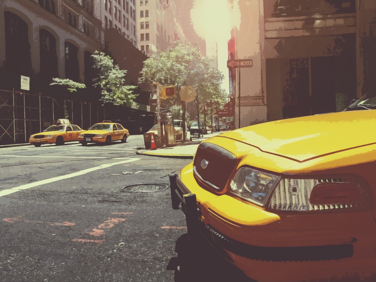 New York City - Taxi Jaune - Cab - Times Square