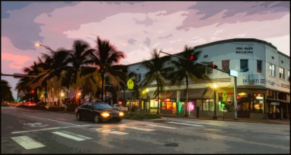 Miami Beach Street - Floride