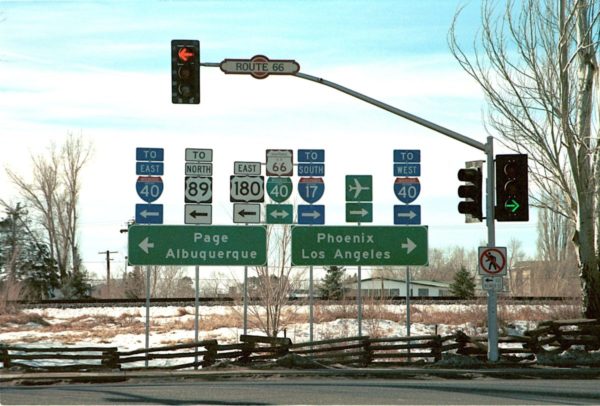 Panneaux de signalisation à Flagstaff