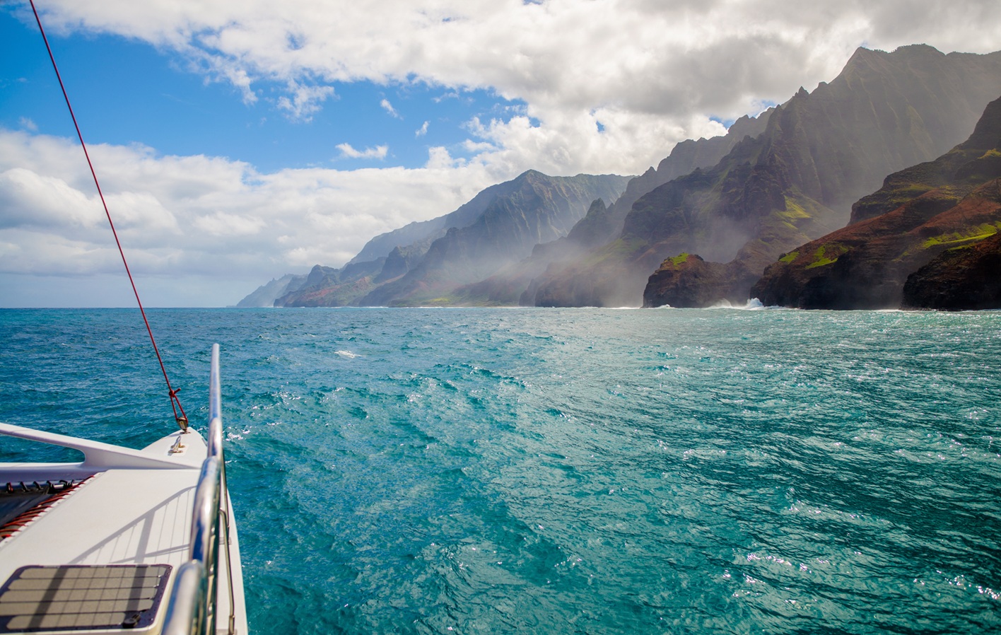 Na Pali Coast in Hawaï